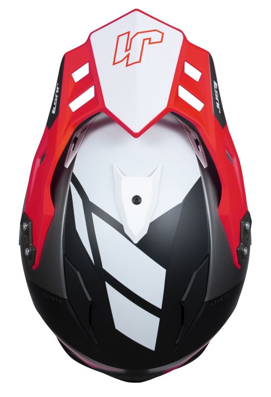 Мотошолом Just1 J34 Pro Outerspace Fluo Red Black