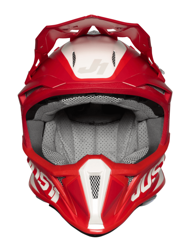 Мотошолом Just1 J18 Pulsar Mips Red - White - Matt