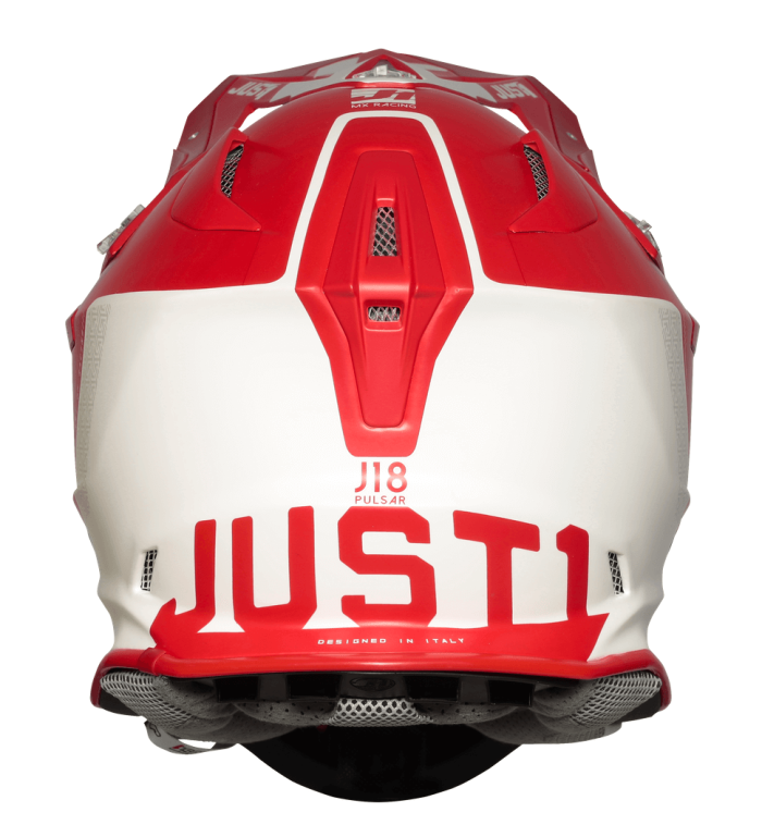 Мотошолом Just1 J18 Pulsar Mips Red - White - Matt