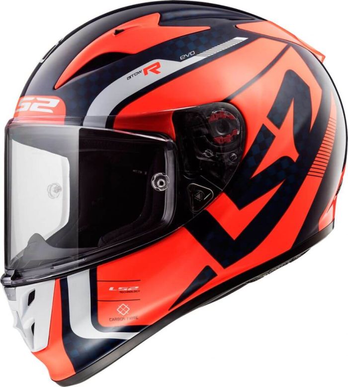 Мотошолом LS2 FF323 Arrow C Evo Sting Blue Fluo Orange
