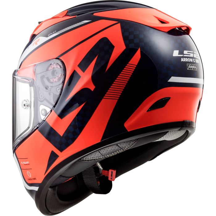 Мотошолом LS2 FF323 Arrow C Evo Sting Blue Fluo Orange