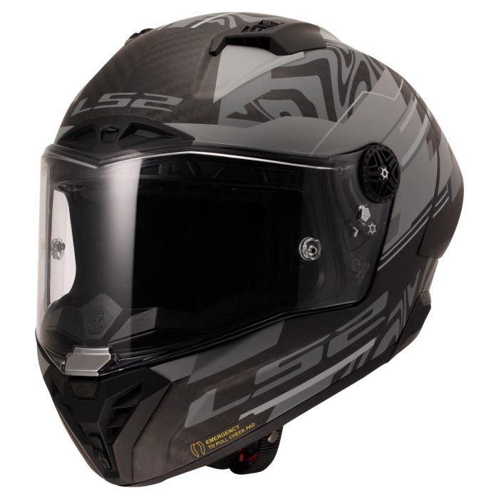 Мотошолом LS2 FF805 Thunder GP Aero Polar Matt Black