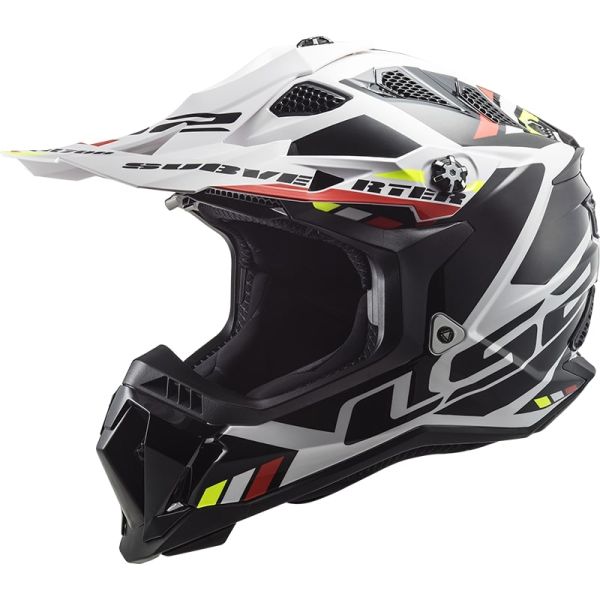 Мотошолом LS2 MX700 Subverter Evo Stomp White Black