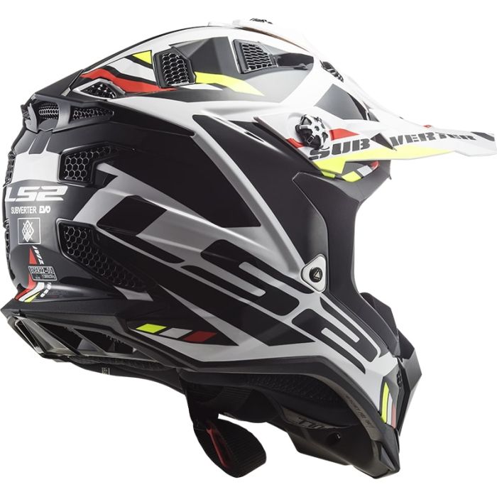 Мотошолом LS2 MX700 Subverter Evo Stomp White Black