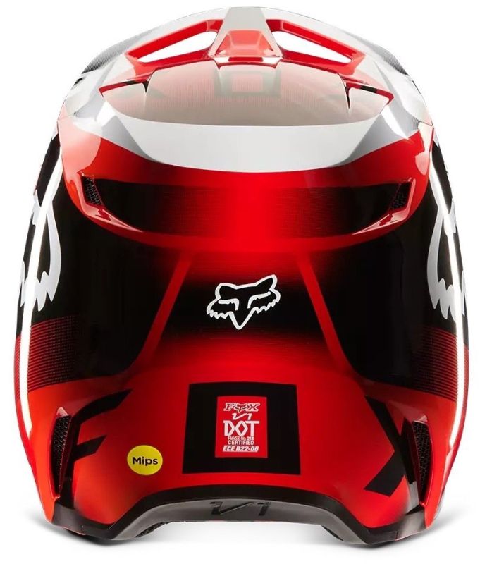 Мотошолом Fox V1 Leed Helmet Flo Red
