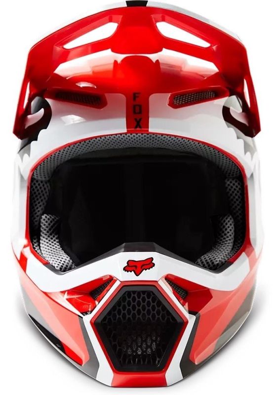 Мотошолом Fox V1 Leed Helmet Flo Red