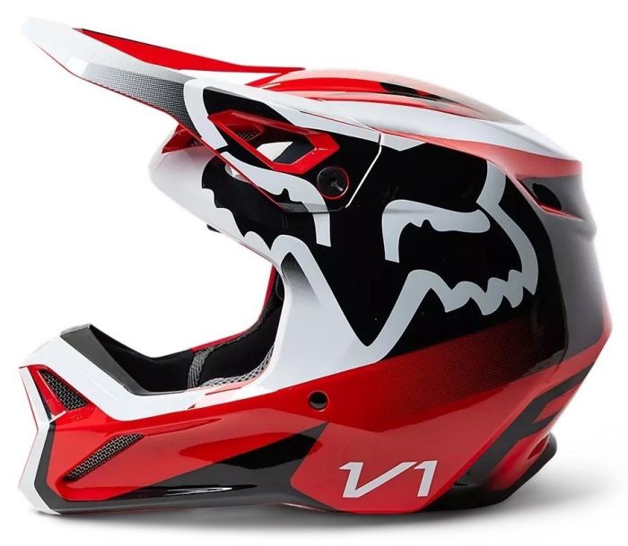 Мотошолом Fox V1 Leed Helmet Flo Red