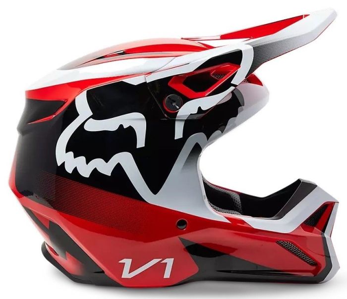 Мотошолом Fox V1 Leed Helmet Flo Red