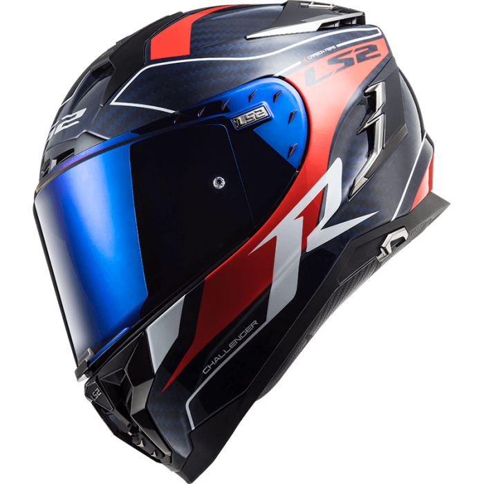 Мотошолом LS2 FF327 Challenger CT2 Grid Blue