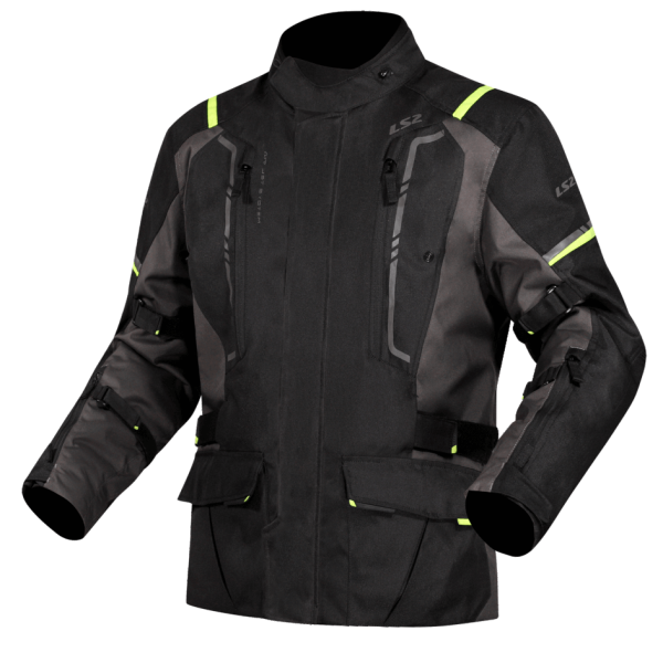 Куртка жіноча LS2 Narvik Lady Jacket Grey Black Hi-Vis Yellow