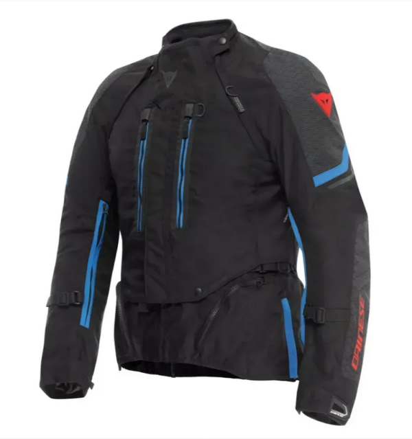 Мотокуртка Dainese SUPER ADVENTURE ABSOLUTESHELL JACKET BLACK BLACK BLUE