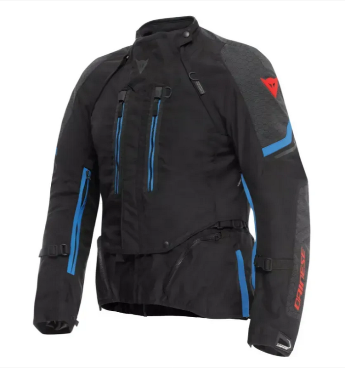 Мотокуртка Dainese SUPER ADVENTURE ABSOLUTESHELL JACKET BLACK BLACK BLUE