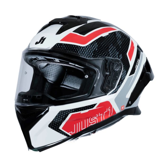 Мотошолом Just1 J-STR Union Red White Gloss