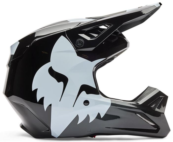 Шолом Fox Yth V1 Helmet - Shield Black