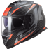 Мотошолом LS2 FF800 Storm Racer Matt Titanium Fluo Orange