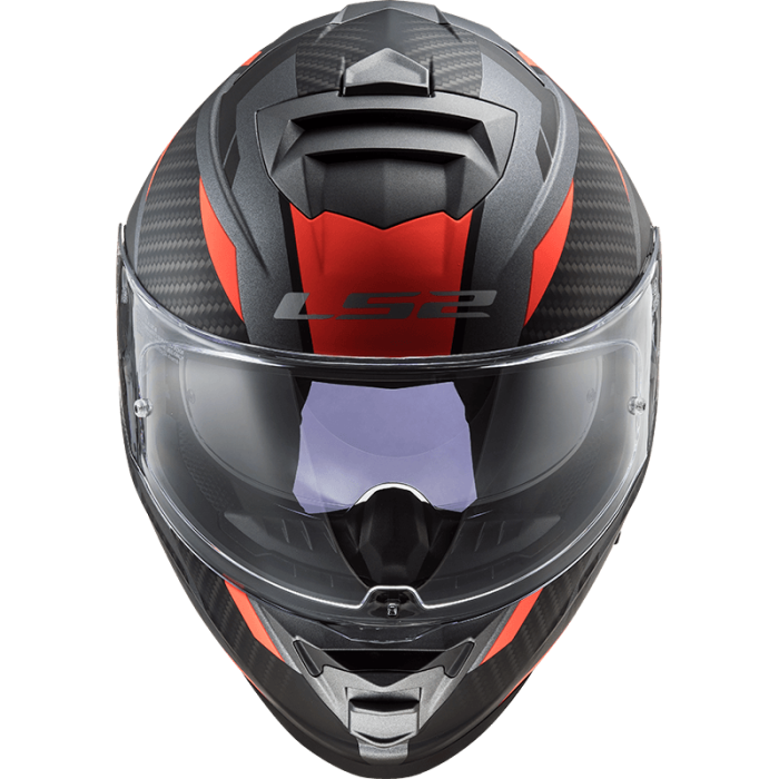 Мотошолом LS2 FF800 Storm Racer Matt Titanium Fluo Orange