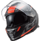 Мотошолом LS2 FF800 Storm Racer Matt Titanium Fluo Orange