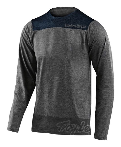 Джерсі TLD Skyline L/S Jersey [London Gray Heather/Navy]