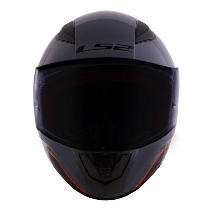 Мотошолом LS2 FF353 Rapid Multiply Matt Grey Black Red