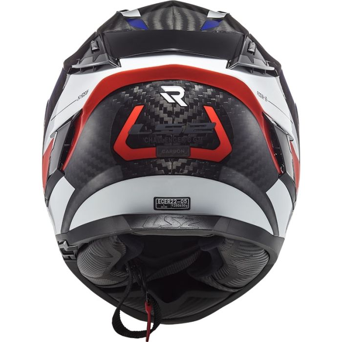 Мотошолом LS2 FF327 Challenger CT2 Alloy White Blue Red