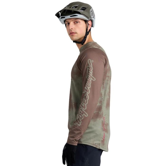 Джерсі TLD SKYLINE CHILL JERSEY SCATTERED [OLIVE]