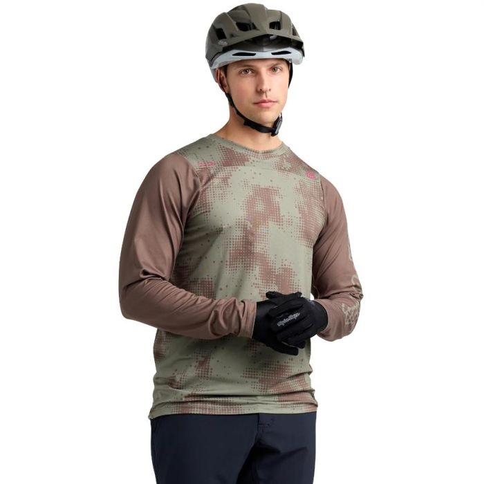 Джерсі TLD SKYLINE CHILL JERSEY SCATTERED [OLIVE]