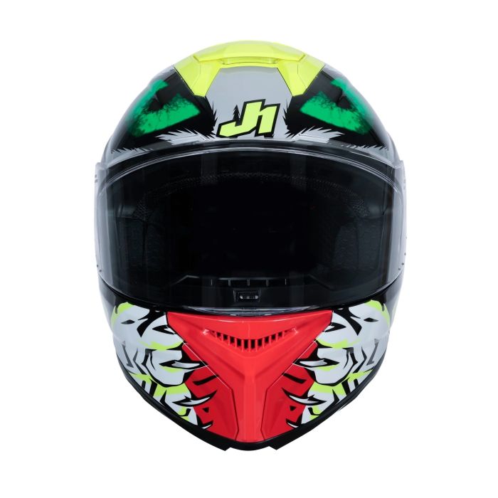 Мотошолом Just1 J-STR Demonic Red Yellow Black Gloss