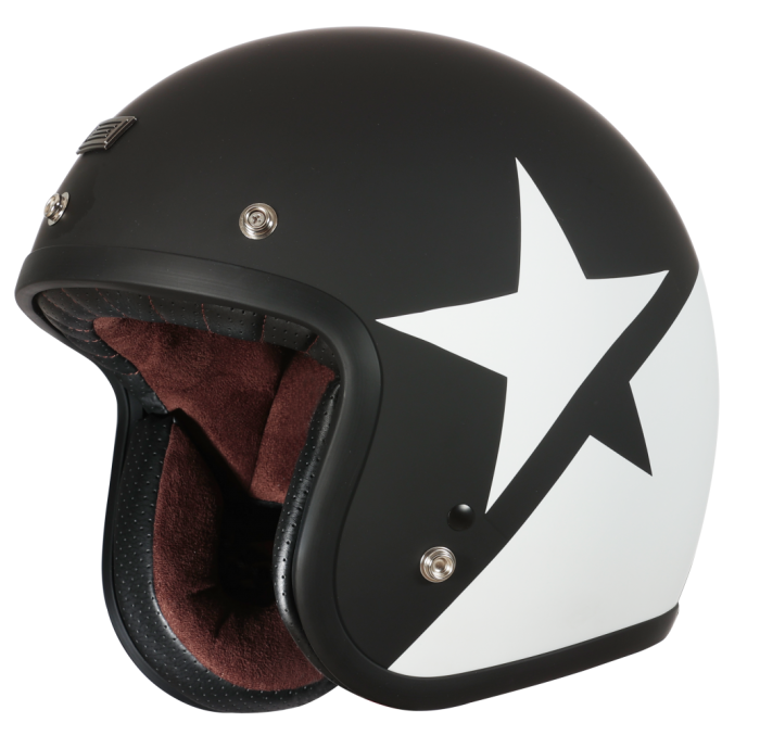 Мотошолом Origine Primo Star White Black Matt