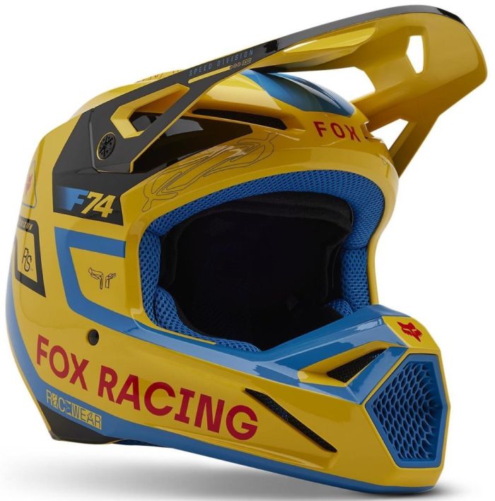 Шолом Fox V1 Helmet - Race Spec Pale Yellow