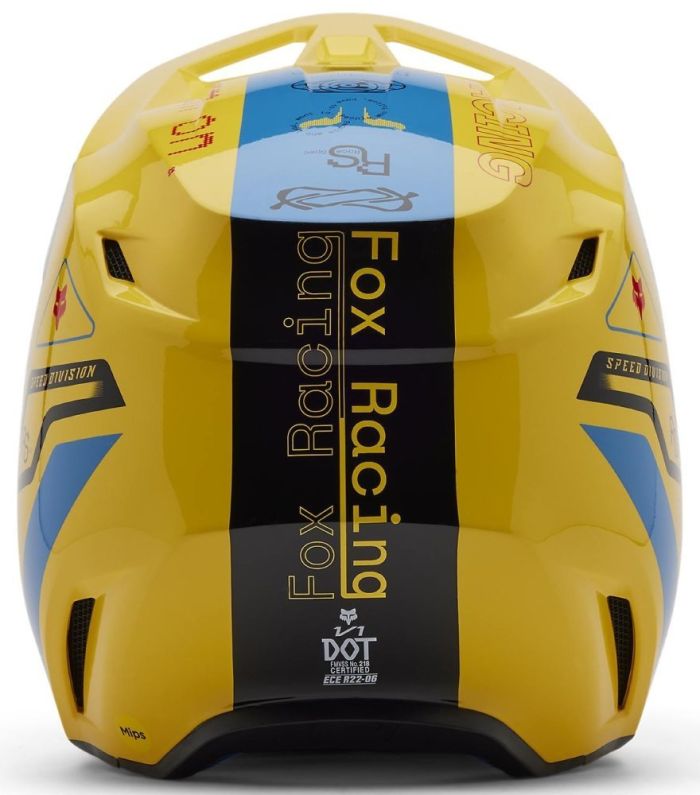 Шолом Fox V1 Helmet - Race Spec Pale Yellow