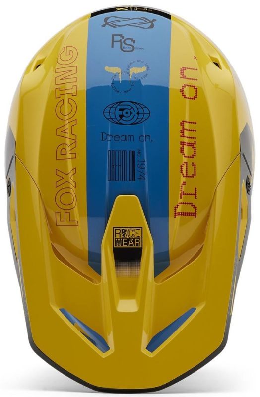 Шолом Fox V1 Helmet - Race Spec Pale Yellow