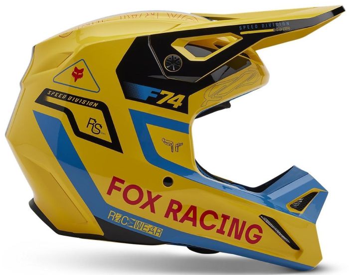 Шолом Fox V1 Helmet - Race Spec Pale Yellow