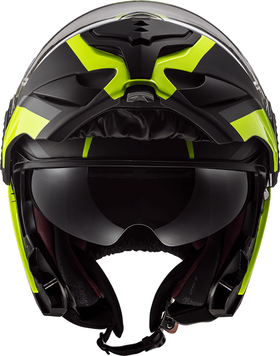 Мотошолом LS2 FF313 Vortex Frame Carbon Hi-Vis Yellow