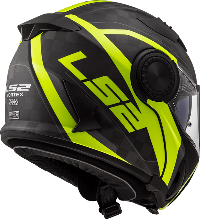 Мотошолом LS2 FF313 Vortex Frame Carbon Hi-Vis Yellow