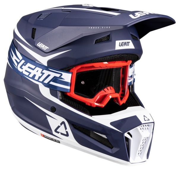 Шолом Leatt Moto 3.5 Helmet + Goggle Blue