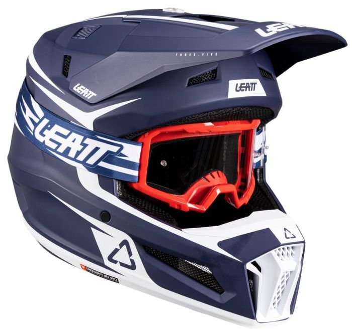 Шолом Leatt Moto 3.5 Helmet + Goggle Blue