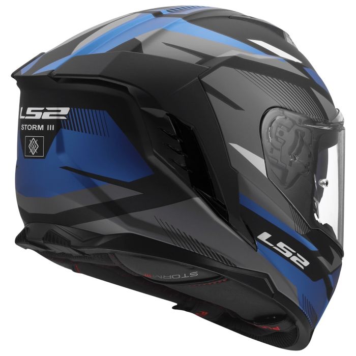 Мотошолом LS2 FF818 Storm 3 Komai Black Blue