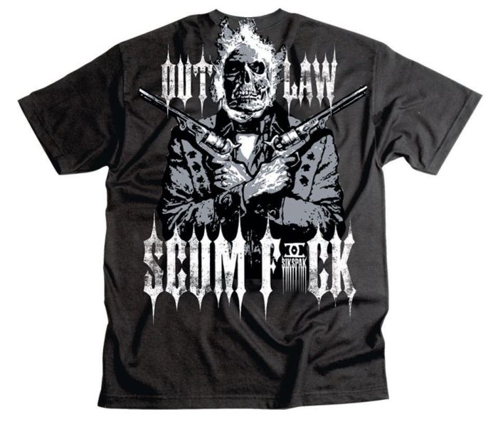 Футболка Sikspak Outlaw Scumfuck Tee Black