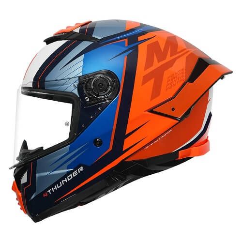 Мотошолом MT THUNDER 4 SV Pental B4 Matt Orange
