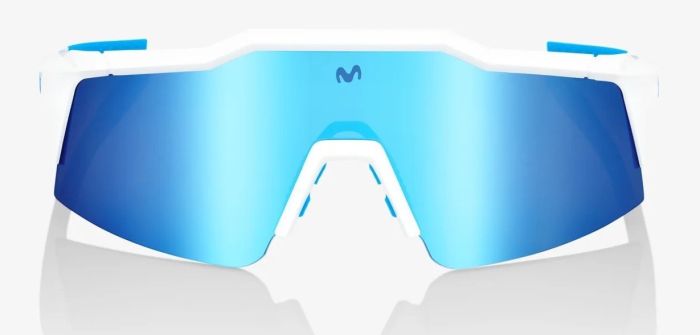 Окуляри Ride 100% Speedcraft Sl - Movistar Team White - Hiper Blue Multilayer Mirror Lens