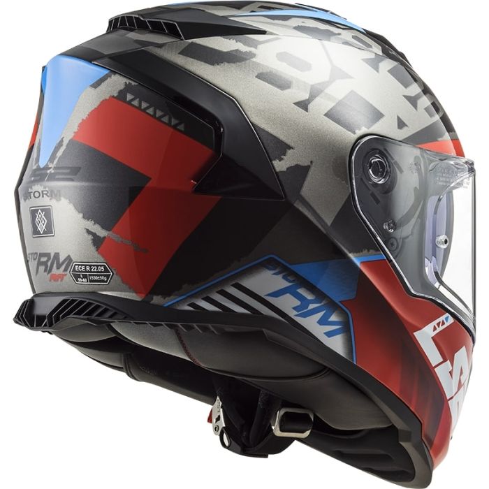 Мотошолом LS2 FF800 Storm Sprinter Black Red Titanium