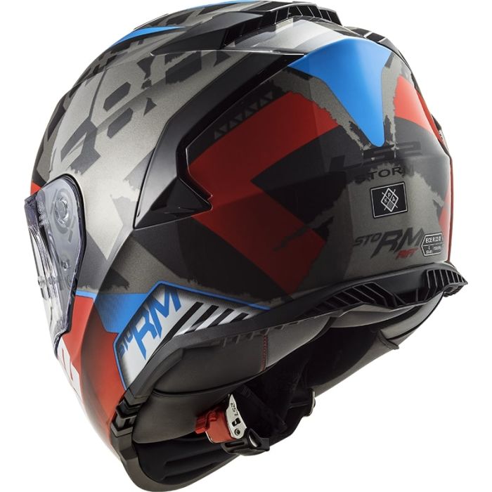 Мотошолом LS2 FF800 Storm Sprinter Black Red Titanium
