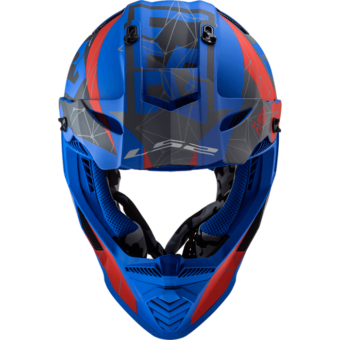 Мотошолом LS2 MX437 Fast Evo Alpha Matt Blue