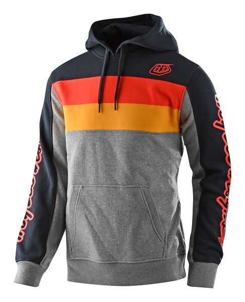 Худі TLD Block Signature PO Hoodie [Gray Heather/Orange]