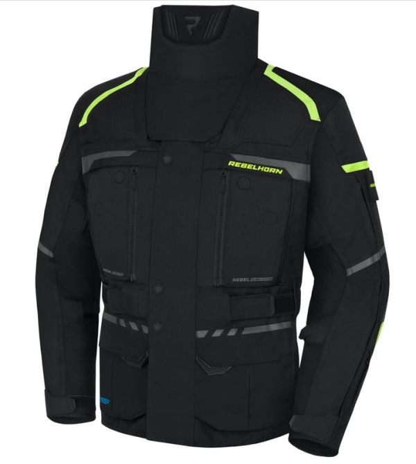 Куртка REBELHORN текстиль CUBBY IV black/flo yellow