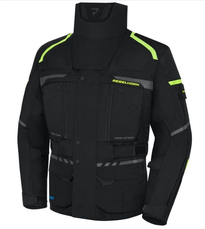 Куртка REBELHORN текстиль CUBBY IV black/flo yellow