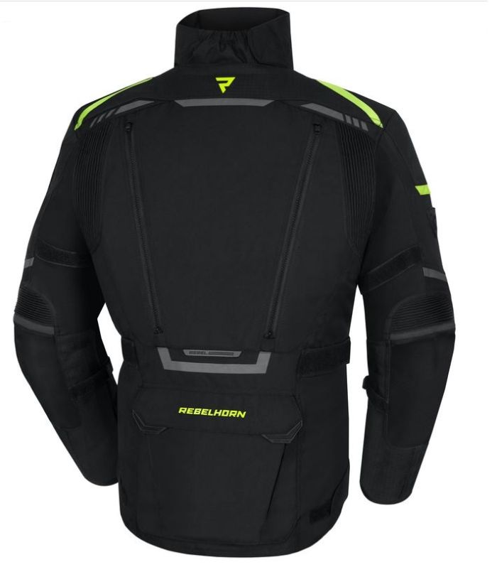Куртка REBELHORN текстиль CUBBY IV black/flo yellow