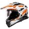 Мотошолом LS2 MX702 Pioneer 2 Namib White Orange