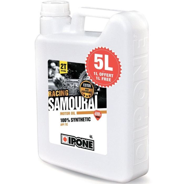 Моторна олива IPONE Samourai Racing Полуниця (4+1л)