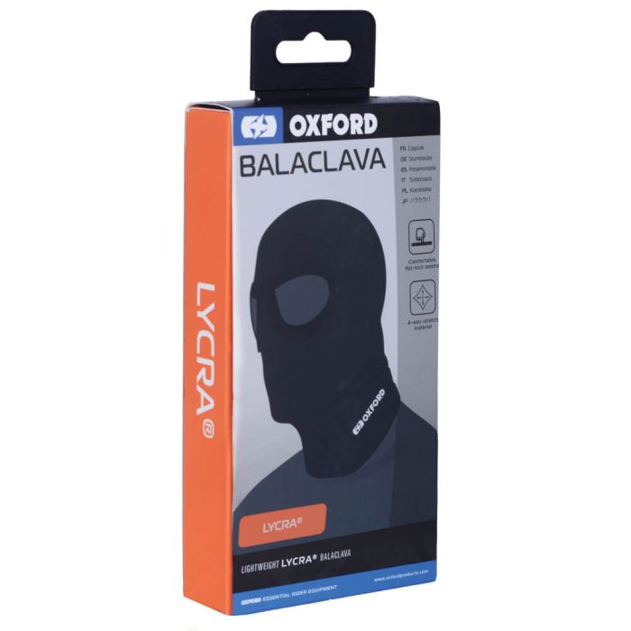 Балаклава (підшоломник) Oxford Balaclava Eyes Lycra Blk